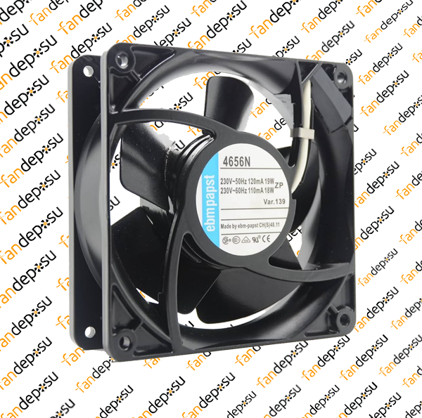 EBMPAPST 4656N 120x38mm 230V AC METAL KASA KARE FAN
