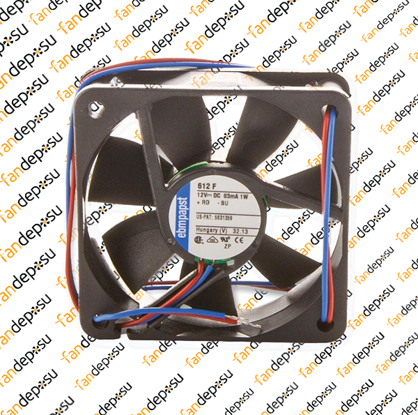 EBMPAPST 612F 60x60x15mm 12V DC KARE FAN