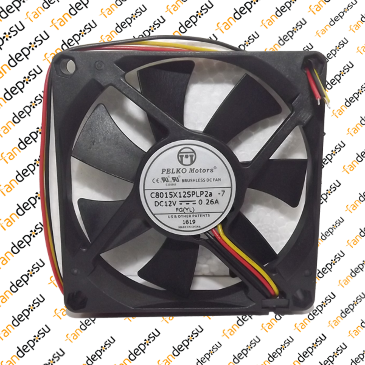 PELKO C8015X12SPLP2a-7 80x80x15mm 12V DC 0.26A PLASTİK KASA PLASTİK KANAT FAN