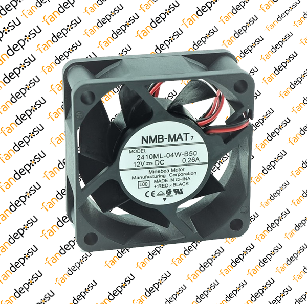 NMB 2410ML-04W-B50 60x60x25mm 12V DC 0.26A FANUC FAN