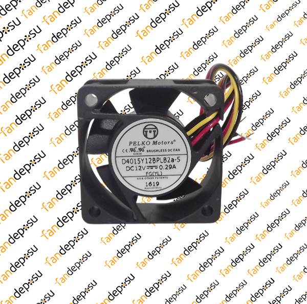 PELKO D4015Y12BPLB2a-5 40x40x15mm 12V DC 0.29A PLASTİK KASA PLASTİK KANAT FAN