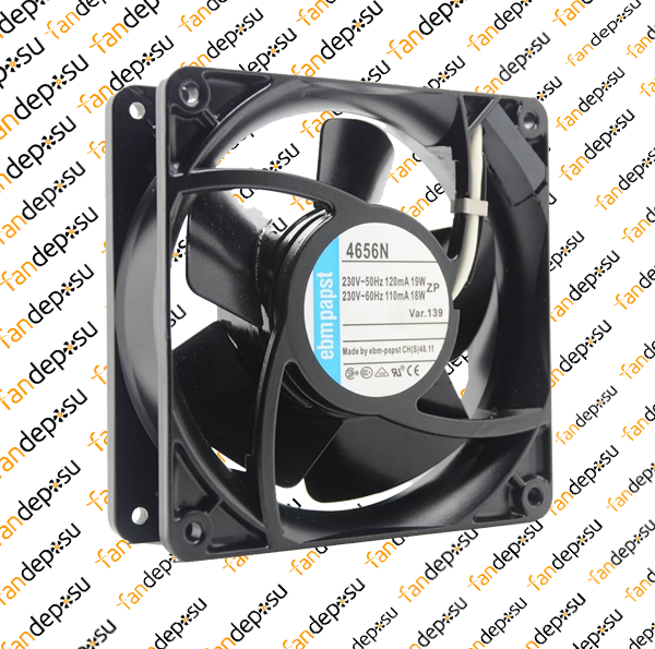 EBMPAPST 4656N  120x38mm 230V AC METAL KASA KARE FAN