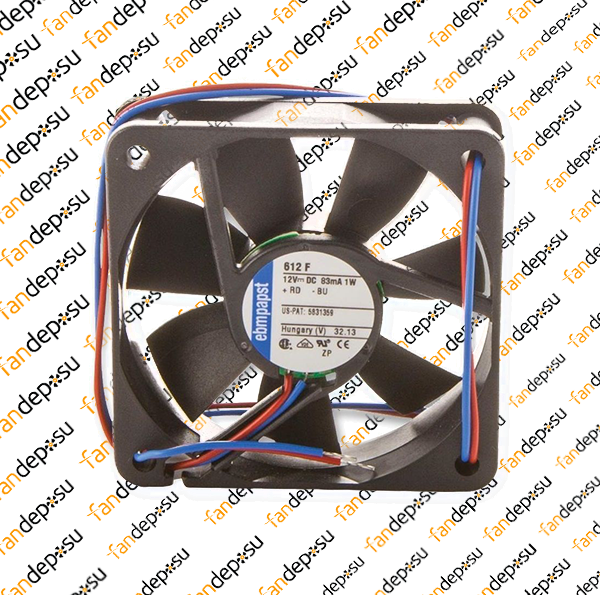 EBMPAPST 612F  60x60x15mm 12V DC KARE FAN