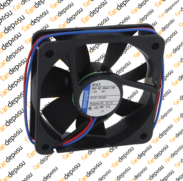 EBMPAPST 614F  60x60x15mm 24V DC KARE FAN