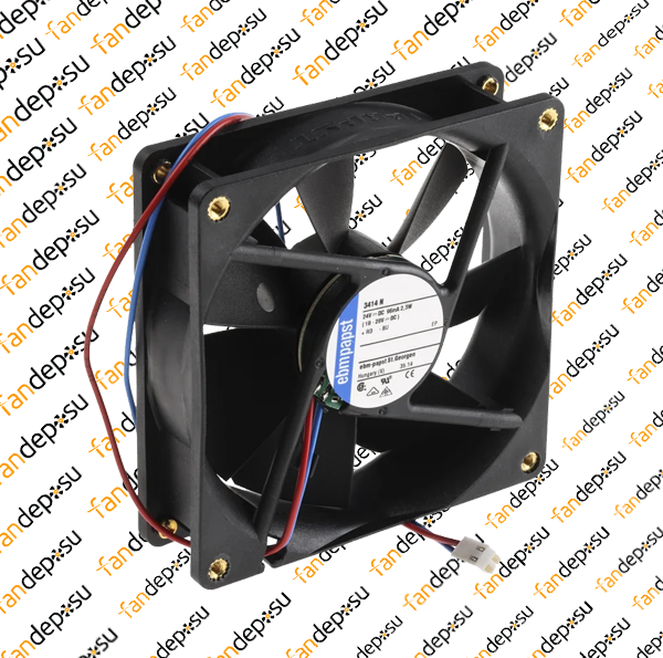 EBMPAPST 3414NHH  92x92x25mm 24V DC 2 KABLOLU KARE FAN