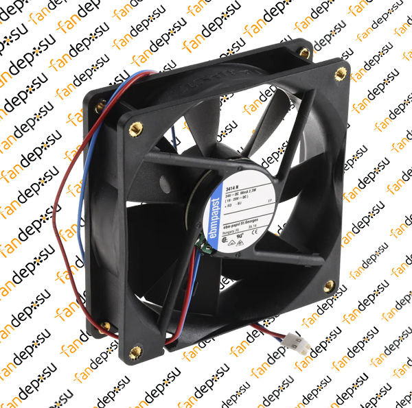 EBMPAPST 3414NHH  92x92x25mm 24V DC 2 KABLOLU KARE FAN