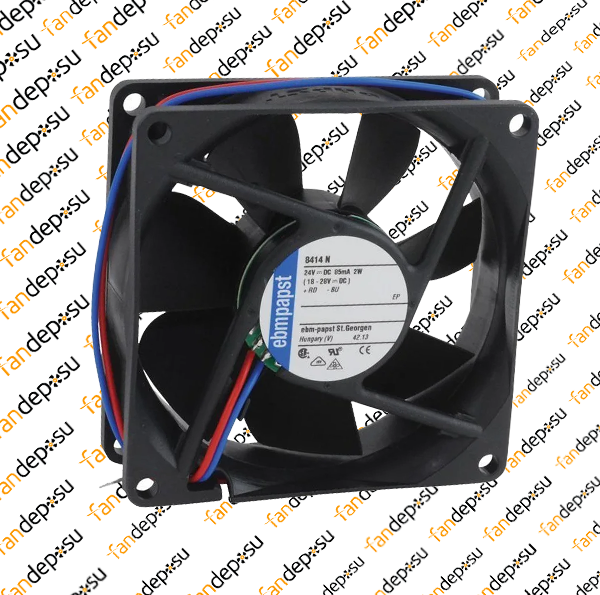 EBMPAPST 8414N  80x80x25mm 24V DC KOMPAKT FAN