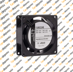 JASON FAN FJ8022AB  80x80x25mm  KABLOLU 230V AC METAL KASA PLASTİK KANAT RULMANLI FAN
