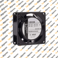 JASON FAN FJ8022AB  80x80x25mm  KABLOLU 230V AC METAL KASA PLASTİK KANAT RULMANLI FAN