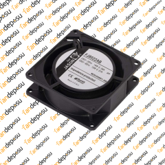 JASON FAN FJ8022AB  80x80x25mm  KABLOLU 230V AC METAL KASA PLASTİK KANAT RULMANLI FAN