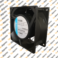 JASON FAN FJ8032AB  80x80x38mm  KABLOLU 230V AC METAL KASA PLASTİK KANAT RULMANLI FAN