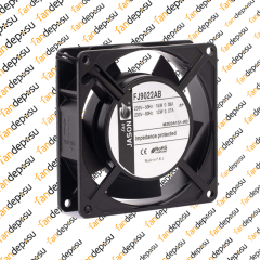 JASON FAN FJ9022AB  92x92x25mm KABLOLU 230V AC METAL KASA PLASTİK KANAT RULMANLI FAN