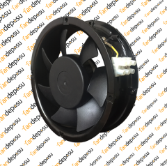 JASON FAN FJ17052AB  172x172x51mm YUVARLAK  230V AC METAL KASA PLASTİK KANAT RULMANLI FAN