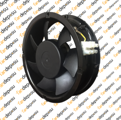 JASON FAN FJ17052AB  172x172x51mm YUVARLAK  230V AC METAL KASA PLASTİK KANAT RULMANLI FAN