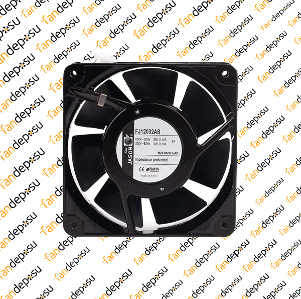 JASON FAN FJ12032AB  120x120x38mm KABLOLU  230V AC METAL KASA PLASTİK KANAT  RULMANLI FAN