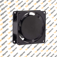 JASON FAN FJ8022AS  80x80x25mm KABLOLU  230V AC METAL KASA PLASTİK KANAT YATAKLI FAN