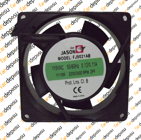 JASON FAN FJ9021AB   90x90x25mm KABLOLU  115V AC METAL KASA PLASTİK KANAT RULMANLI FAN