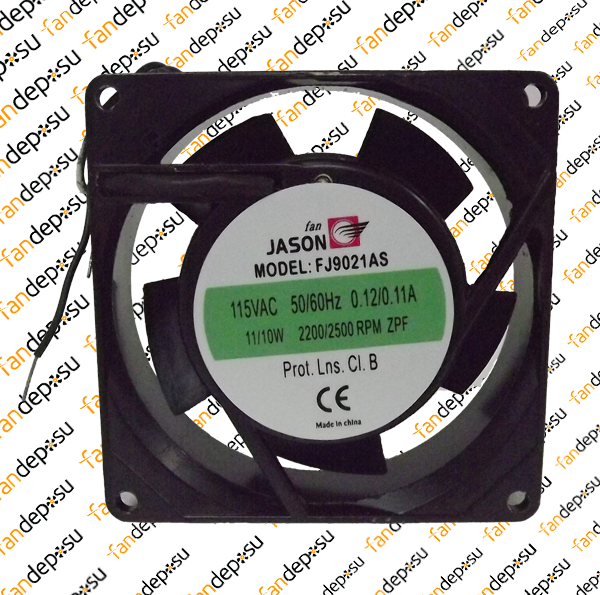 JASON FAN FJ9021AS  92x92x25mm KABLOLU  230V AC METAL KASA PLASTİK KANAT YATAKLI FAN