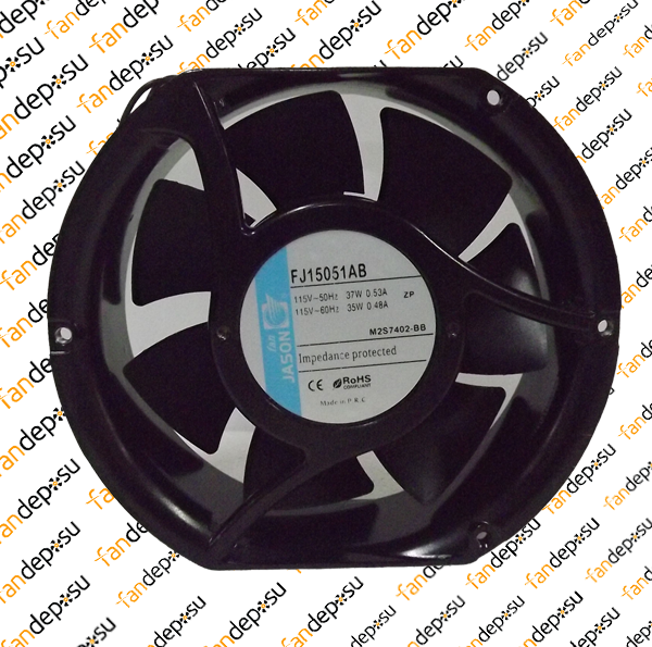 JASON FAN FJ15051AB  172x150x51mm KABLOLU  115V AC METAL KASA PLASTİK KANAT RULMANLI FAN