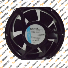 JASON FAN FJ15051AB  172x150x51mm KABLOLU  115V AC METAL KASA PLASTİK KANAT RULMANLI FAN