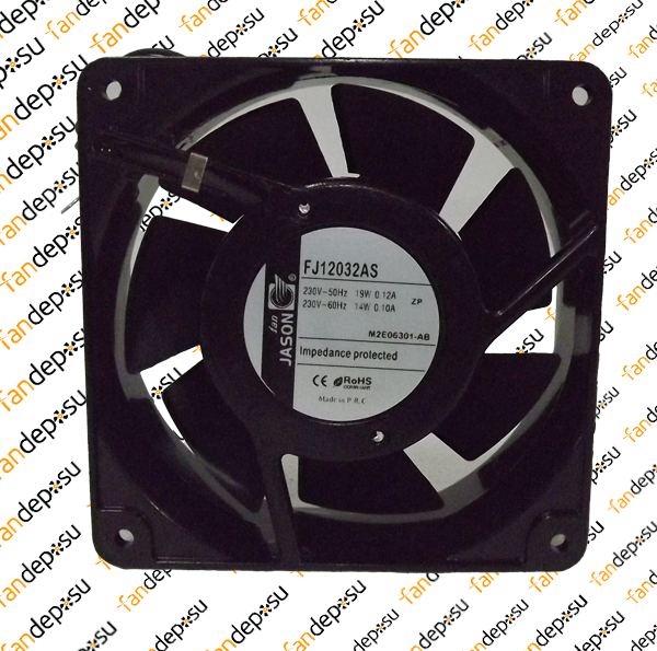 JASON FAN FJ12032AS  120x120x38mm KABLOLU 230V AC METAL KASA PLASTİK KANAT YATAKLI FAN