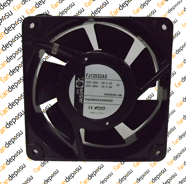 JASON FAN FJ12032AS  120x120x38mm KABLOLU 230V AC METAL KASA PLASTİK KANAT YATAKLI FAN