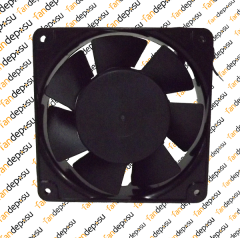 JASON FAN FJ12032AS  120x120x38mm KABLOLU 230V AC METAL KASA PLASTİK KANAT YATAKLI FAN