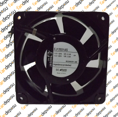 JASON FAN FJ12031AS  120x120x38mm 115V AC METAL KASA PLASTİK KANAT KABLOLU YATAKLI FAN