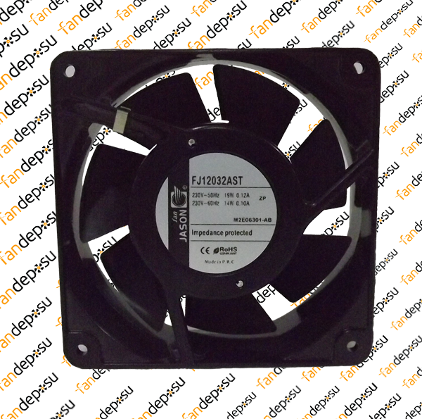 JASON FAN FJ12032AST  120x120x38mm   230V AC METAL KASA PLASTİK KANAT SOKETLİ YATAKLI FAN