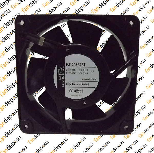 JASON FAN FJ12032ABT  120x120x38mm 230V AC SOKETLİ METAL KASA PLASTİK KANAT RULMAN FAN