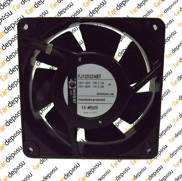 JASON FAN FJ12032ABT  120x120x38mm 230V AC SOKETLİ METAL KASA PLASTİK KANAT RULMAN FAN
