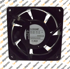 JASON FAN FJ12032ABT  120x120x38mm 230V AC SOKETLİ METAL KASA PLASTİK KANAT RULMAN FAN