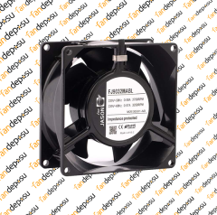 JASON FAN FJ9032MABL  92x92x38mm  230V AC KABLOLU METAL KASA METAL KANAT RULMANLI FAN