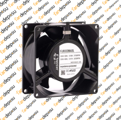 JASON FAN FJ9032MABL  92x92x38mm  230V AC KABLOLU METAL KASA METAL KANAT RULMANLI FAN