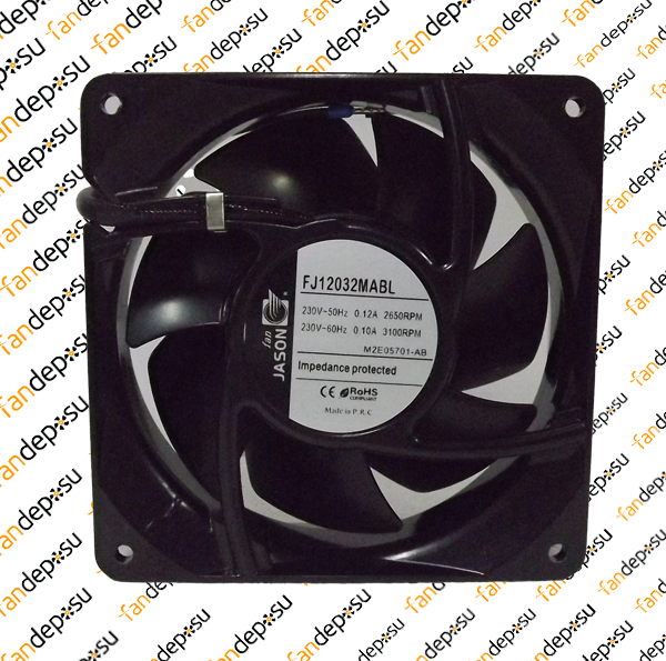 JASON FAN FJ12032MABL  120x120x38mm 230V AC KABLOLU METAL KANAT METAL KASA RULMANLI FAN
