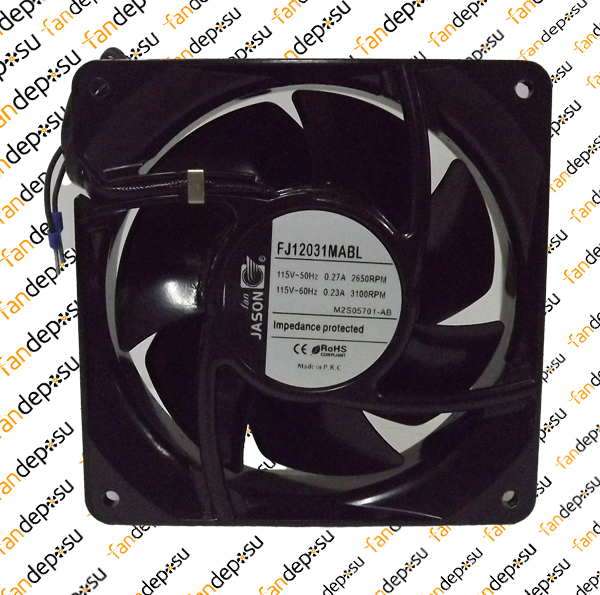 JASON FAN FJ12031MABL  120x120x38mm  115V AC  KABLOLU METAL KANAT METAL KASA RULMANLI FAN