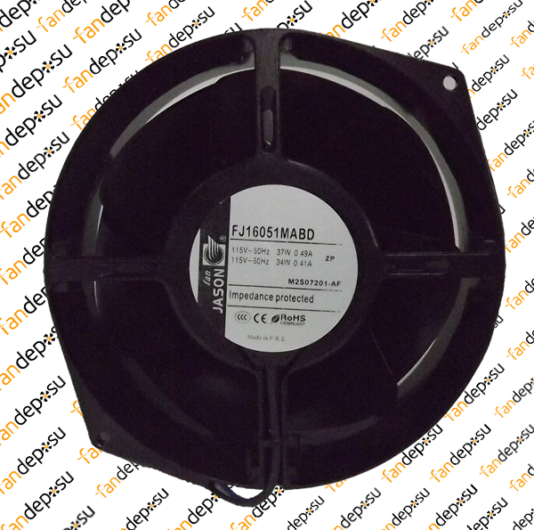 JASON FAN FJ16051MAB 160x150x55mm 115V AC KABLOLU METAL KANAT METAL KASA RULMANLI FAN
