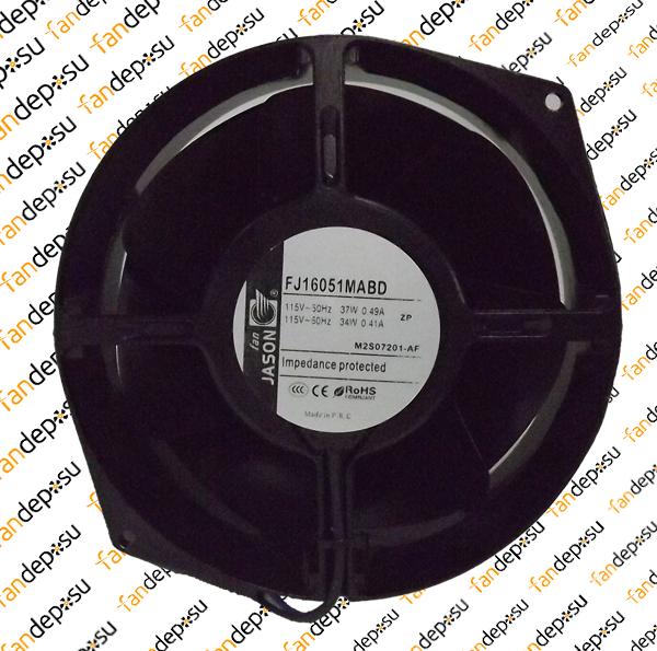 JASON FAN FJ16051MAB 160x150x55mm 115V AC KABLOLU METAL KANAT METAL KASA RULMANLI FAN