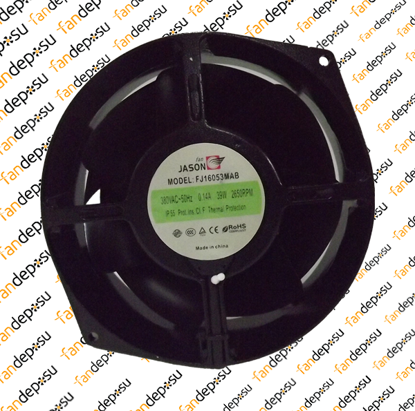 JASON FAN FJ16053MAB 160x150x55mm 380V AC KABLOLU METAL KANAT METAL KASA RULMANLI FAN