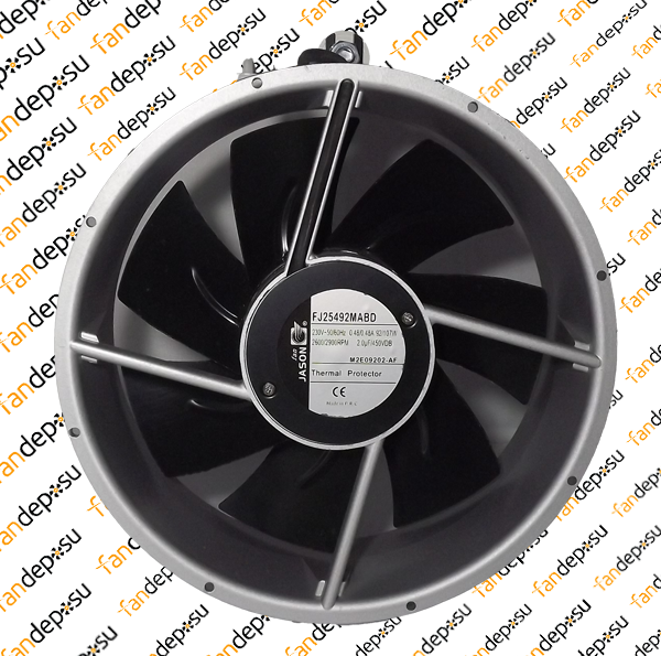 JASON FAN FJ25492MABD 254x89mm 230V AC METAL KANAT METAL KASA KLEMENSLİ FAN