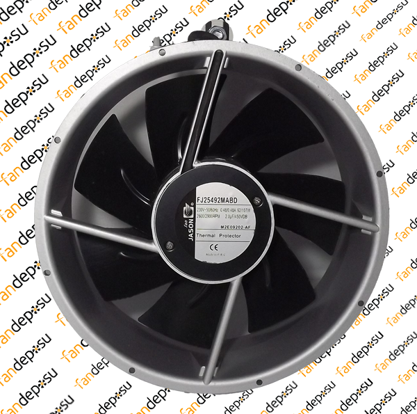 JASON FAN FJ25492MABD 254x89mm 230V AC METAL KANAT METAL KASA KLEMENSLİ FAN