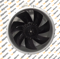 JASON FAN FJ25492MABD 254x89mm 230V AC METAL KANAT METAL KASA KLEMENSLİ FAN