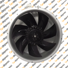 JASON FAN FJ25492MABD 254x89mm 230V AC METAL KANAT METAL KASA KLEMENSLİ FAN