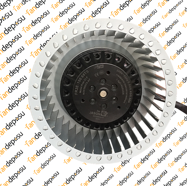 JASON FAN FR2E-150.68TS   150x68mm 230V AC YUVARLAK METAL KASA KAVİSLİ SANTRİFÜJ RADYAL FAN