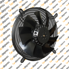 JASON FAN FJ2E-200.FG.V  200mm  230V AC EMİŞLİ METAL KANATLI KORUMA TELLİ SOĞUTMA FANI