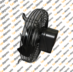 JASON FAN FJ2E-200.FG.V  200mm  230V AC EMİŞLİ METAL KANATLI KORUMA TELLİ SOĞUTMA FANI