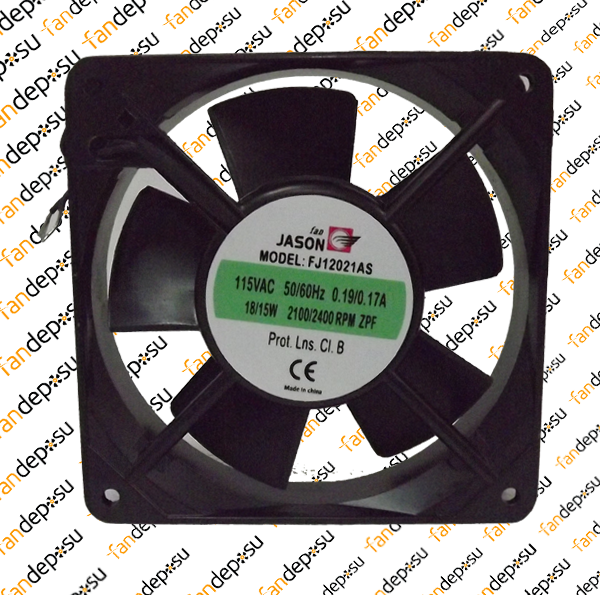 JASON FAN FJ12021AS  120x120x25mm 115V AC METAL KASA PLASTİK KANAT KABLOLU YATAKLI FAN