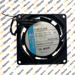 JASON FAN FJ80202AS   80x80x25mm KABLOLU 24V AC RULMANLI FAN