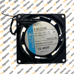 JASON FAN FJ80202AS   80x80x25mm KABLOLU 24V AC RULMANLI FAN