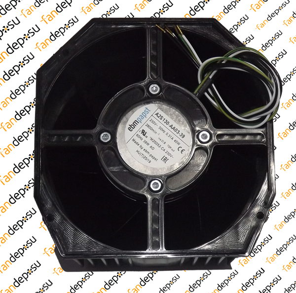 EBMPAPST A2S130-AA03-39  230V AC 4 KABLOLU MONAFAZE MUHAFAZALI METAL KANAT EMİŞ FAN